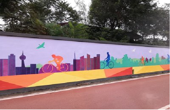 长寿墙体彩绘-围墙