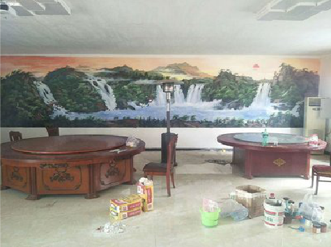 长寿墙绘-写实风景