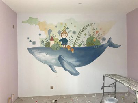 长寿手绘墙的特点及优势。